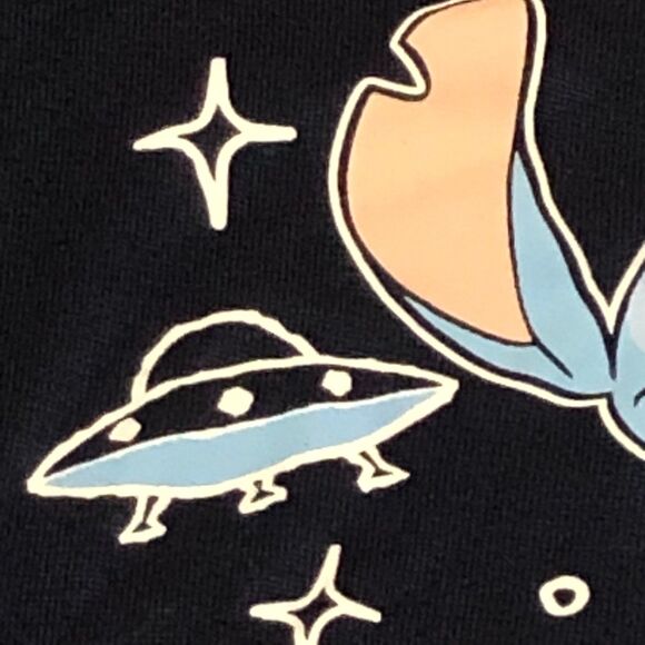 Stitch is all “Spaced Out” Cropped, Boxy, Slub Top, Loungewear, cozycore XL - Picture 6 of 10